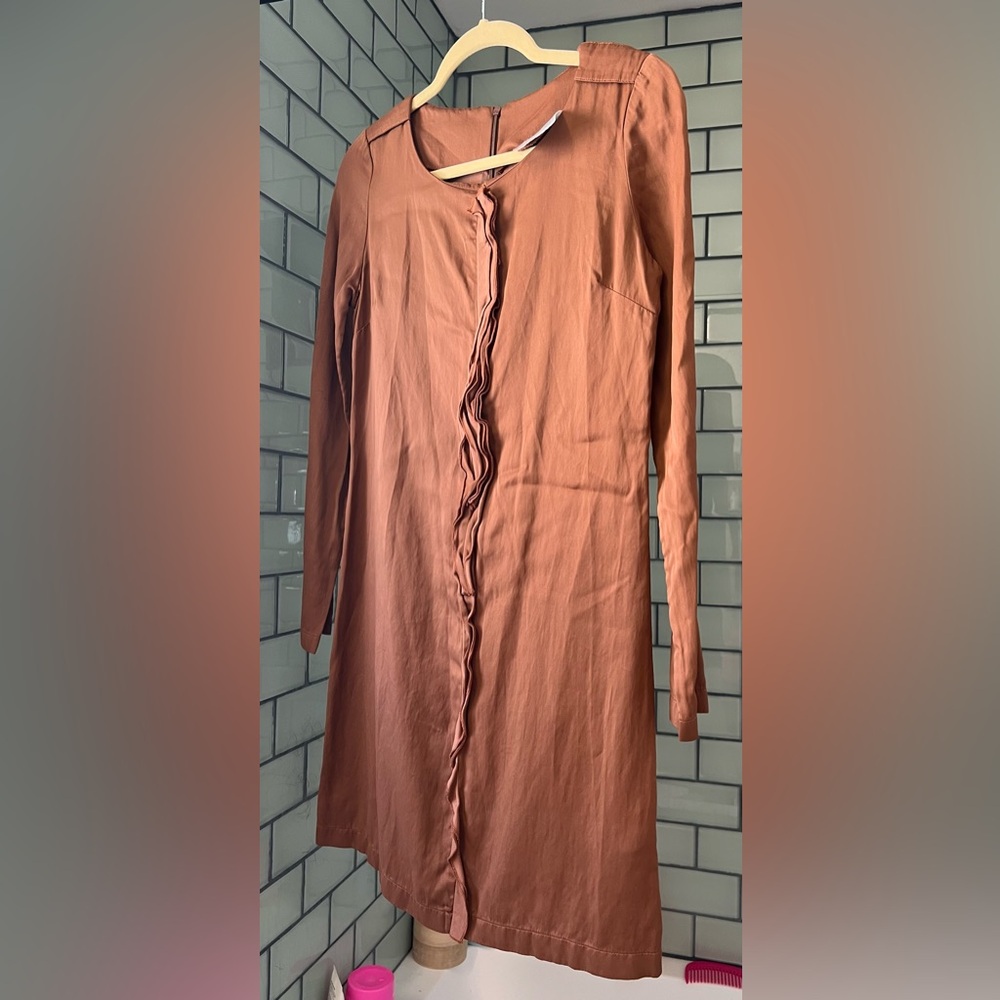 Douuod Silky Brown Dress